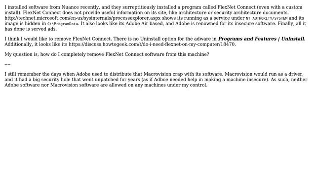 Completely remove FlexNet Connect software смотреть онлайн