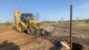 Планировка придомовой территории! Мастер класс. Стройка.Экскаватор - погрузчик работа