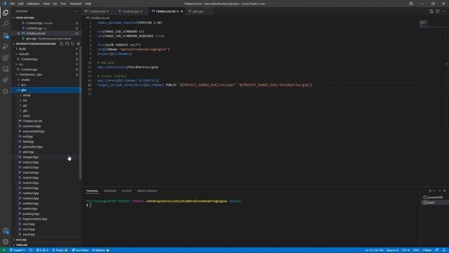 CMake : Générer un .lib link à Vulkan et glm (ARE #1) смотреть онлайн