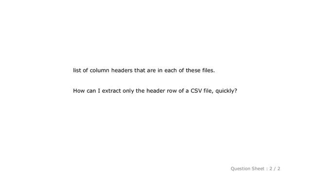 Pandas : How can I read only the header column of a CSV file using Python? смотреть онлайн