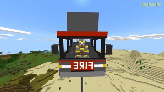 MINECRAFT FIRE TRUCK VS GTA 5 FIRE TRUCK - WHICH IS BEST? смотреть онлайн