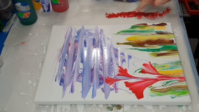306 - Flip and Drag / Swipe / String Dip Technique / Bubble / Acrylic Pouring смотреть онлайн