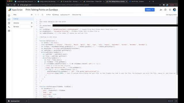 Automating Printing of Google Docs with Google Apps Script, the Dropbox API, and MacOS Automator смотреть онлайн