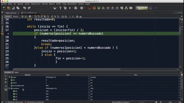Búsqueda Binaria en un Vector en JAVA смотреть онлайн