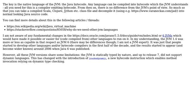 Software Engineering: How does the Java Virtual Machine execute code written in other languages? смотреть онлайн