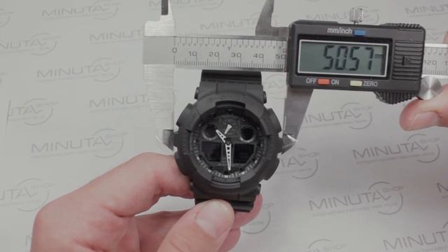 Обзор наручных часов CASIO G-SHOCK GA-100-1A1 - видеообзор от интернет-магазина MinutaShop.ru смотреть онлайн