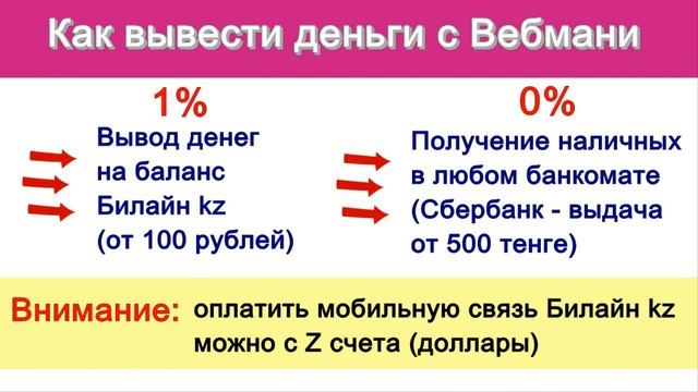 Как обналичить деньги в Казахстане с QIWI и WEBMONEY бесплатно смотреть онлайн