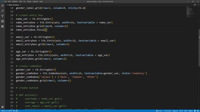 Create GUI App with Python , Tkinter [1] смотреть онлайн
