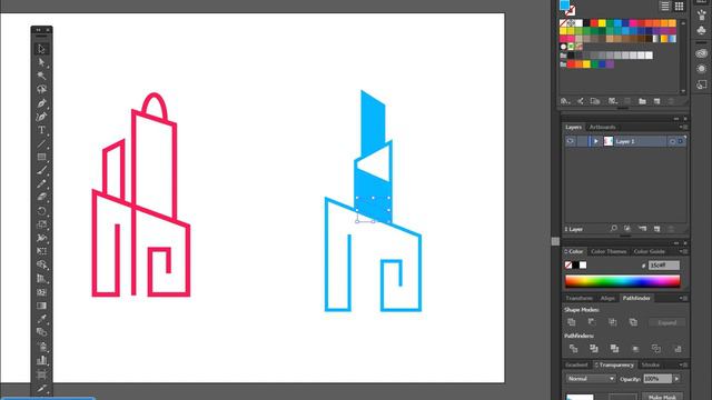 construction logo vector tutorial смотреть онлайн