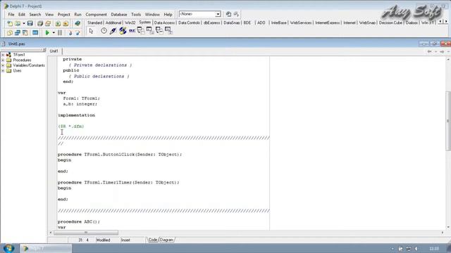 Делфи урок. Создание формы в delphi смотреть онлайн