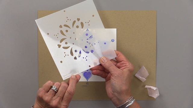 Purple Layered Snowflake Card смотреть онлайн