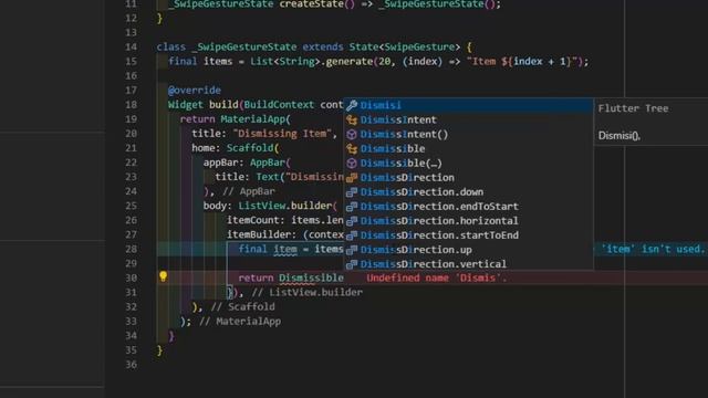 Flutter: Swipe to dismiss/delete ListView Tutorial смотреть онлайн