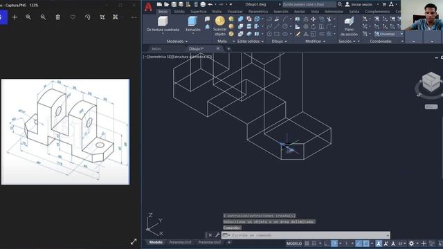 DIBUJO 3D DE AUTOCAD 12 смотреть онлайн