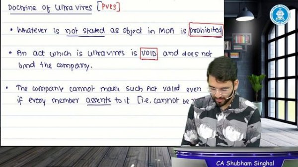 CA Inter Demo Lec 09: CA Inter Law Nov24 | ICAI New Pattern Regular Batch | CA Shubham Singhal Sir