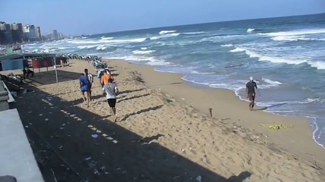Пляж Александрии утром, Египет/ Alexandria beach, Egypt www.rusturbaza.ru смотреть онлайн