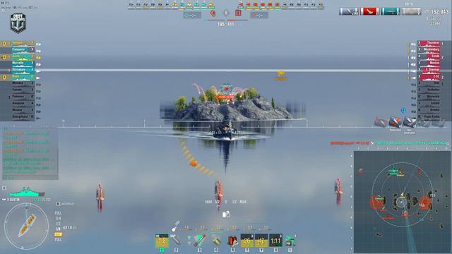 Cruiser Austin: NA server, record damage - World of Warships смотреть онлайн