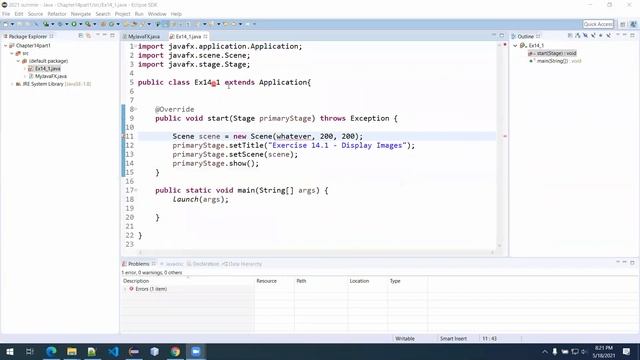 Java Programming 2 - Chapter 14 Exercises part 1 a - summer 2021 смотреть онлайн