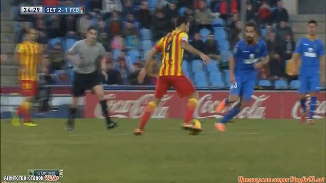 2-1 Getafe - Barcelona GOAL PEDRO 22/12/13 HD Хетафе-Барселона Педро смотреть онлайн