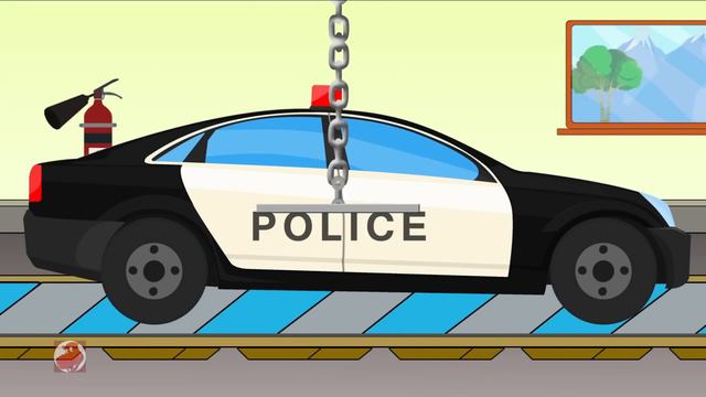 Police Utility Car | Toy Garage | Car Repair Video For Kids смотреть онлайн