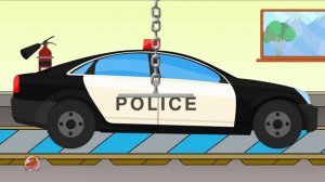 Police Utility Car | Toy Garage | Car Repair Video For Kids