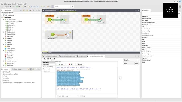 Use SQLite in Talend Open Studio: connect, read, write, commit, and rollback смотреть онлайн