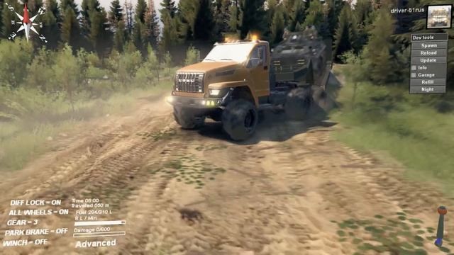 SpinTires 03.03.16 URAL-NEXT+Btr-80