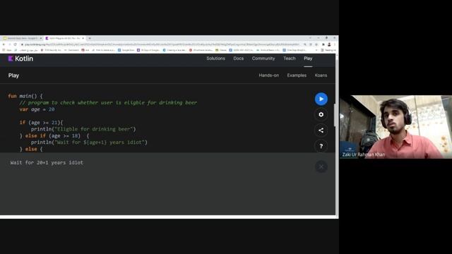 Android Study Jams - Kotlin Workshop : Conditions смотреть онлайн