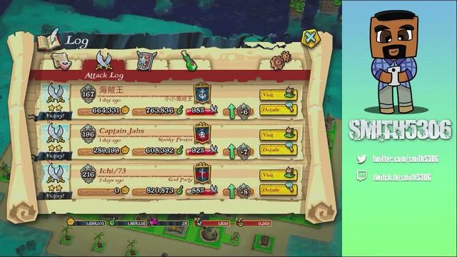 Plunder Pirates | Pirate Hall 7 Layout | Over 1 Million Plunder Attack смотреть онлайн