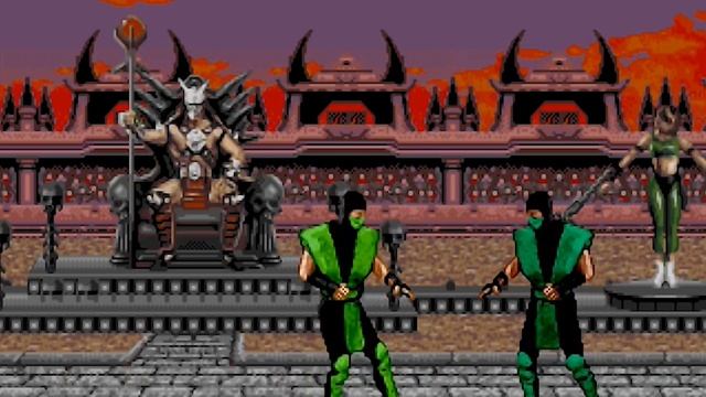 Mortal Kombat 2 Sega Genesis - Reptile Playthrough смотреть онлайн