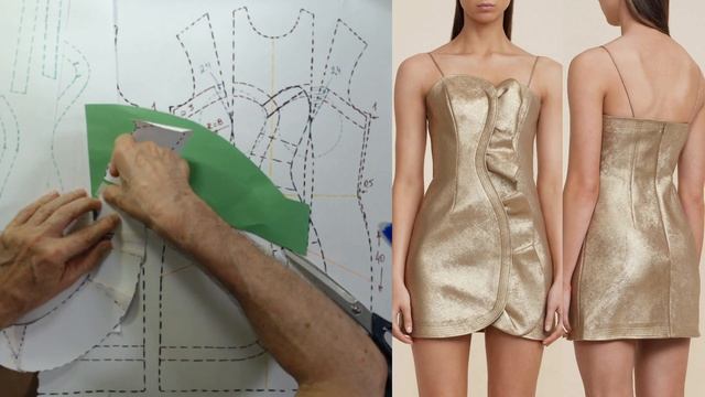 моделируем платье Modelado De Vestido #курсыкройкиишитья #diseño