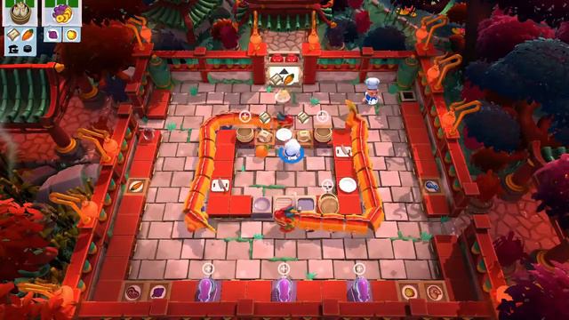 Overcooked 2 - Chinese New Year 1-6 - Throw, Roll & Serve Trick смотреть онлайн