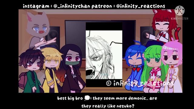 demon slayer and welcome to demons school iruma kun react to eachother || part-1 || iruma смотреть онлайн