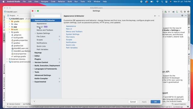 How to update the Android Studio to Giraffe 2022.3.1? Check for gradle sync errors. смотреть онлайн