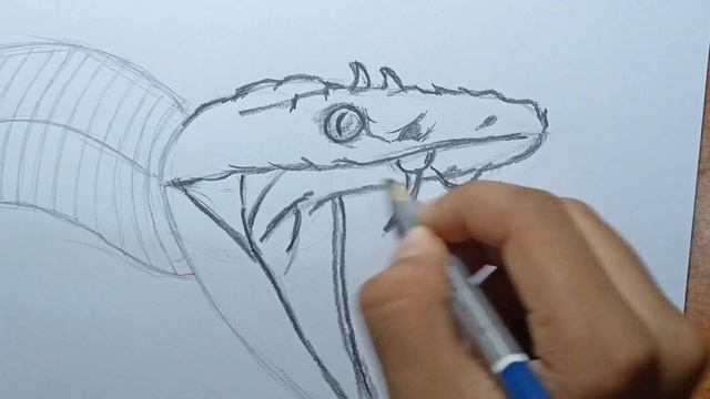 How to draw a snake//sketch tutorial with shading ? смотреть онлайн