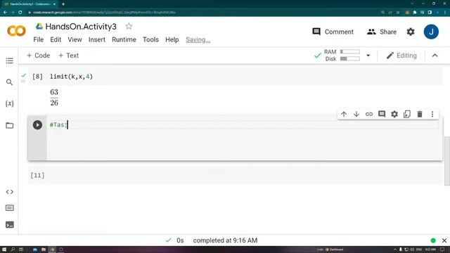HandsOn Activity 3 - Problem Solving using Sympy. смотреть онлайн