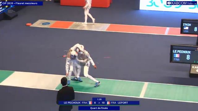 CIP 2020 FMI T8 LE PECHOUX FRA vs LEFORT FRA смотреть онлайн