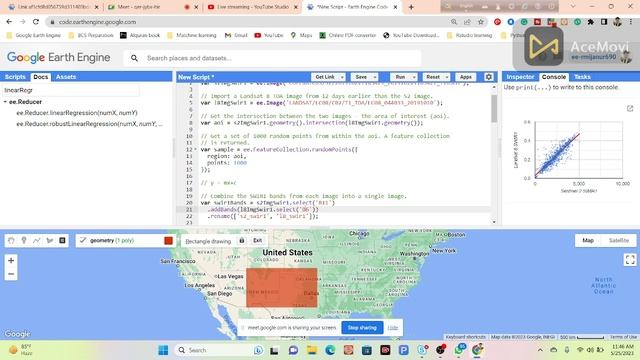 Linear Regression in Google Earth Engine || Calculate the relationship between two variables смотреть онлайн