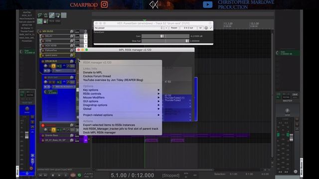 A Drum Rack For Reaper: MPL's (free) ReaSamplomatic5000 Manager