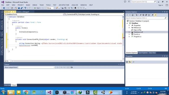 Connect to SQL Server Database - C# Windows Form Application смотреть онлайн