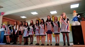 Поздравление классному руководителю на Последнем звонке. 9-Б класс 176 школы Санкт-Петербурга. 24.0
