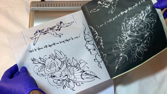 TATTOO STENCIL TUTORIAL | HOW TO MAKE TATTOO STENCILS смотреть онлайн