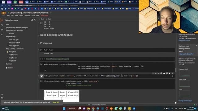 python deep learning tips preceptron architecture in Tensorflow with the Sequential Model смотреть онлайн