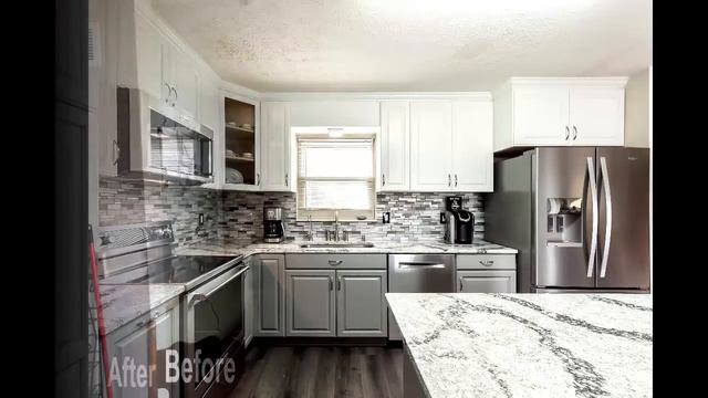 Kitchen Remodel Done in a Subtle Two-Tone Color смотреть онлайн