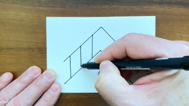 Drawing 3D Line Exercises -Snake, Ladder, Spiral - Trick Art on Paper смотреть онлайн