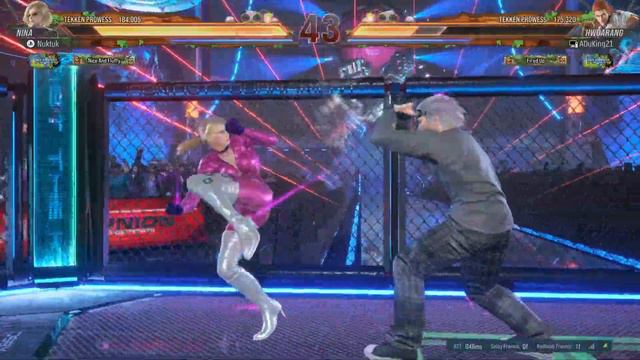 Tekken 8 - Nina Vs Hwoarang Double KO смотреть онлайн