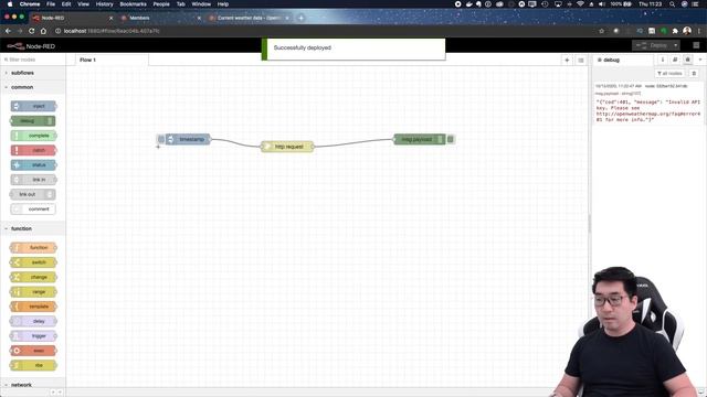 Fazendo uma chamada de API para obter uma informação metereológica [ Node-Red na Prática ] смотреть онлайн