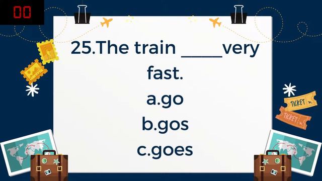 English Quiz : Present Simple Tense 3 Level : Easy смотреть онлайн