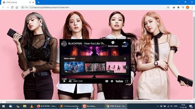 Tutorial HTML + CSS | HTML IFrame add Link Youtube Video Responsive with Media Query смотреть онлайн