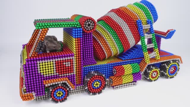 Как сделать потрясающую бетономешалку для питомца из магнитных шариков смотреть онлайн