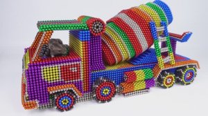 Как сделать потрясающую бетономешалку для питомца из магнитных шариков